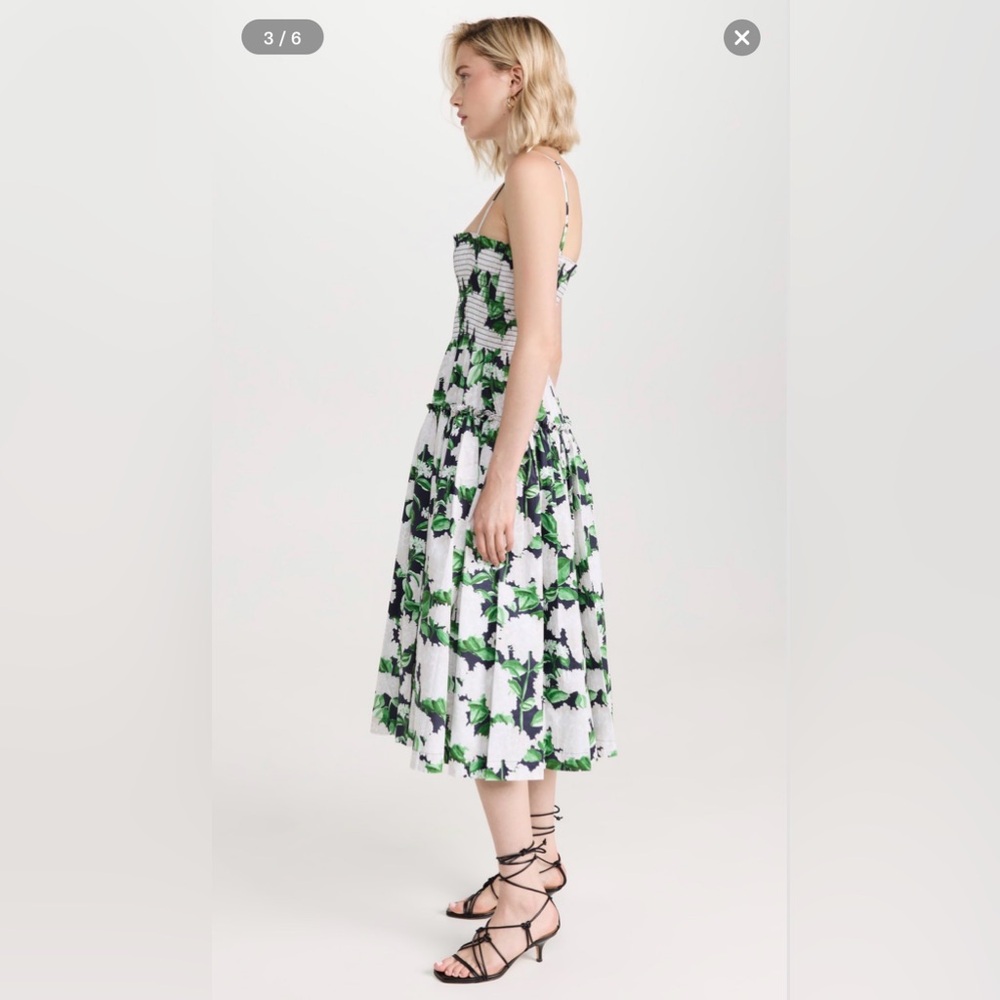 Hill House Home Seraphina Midi Nap Dress Midnight Garden Print - Picture 5 of 7